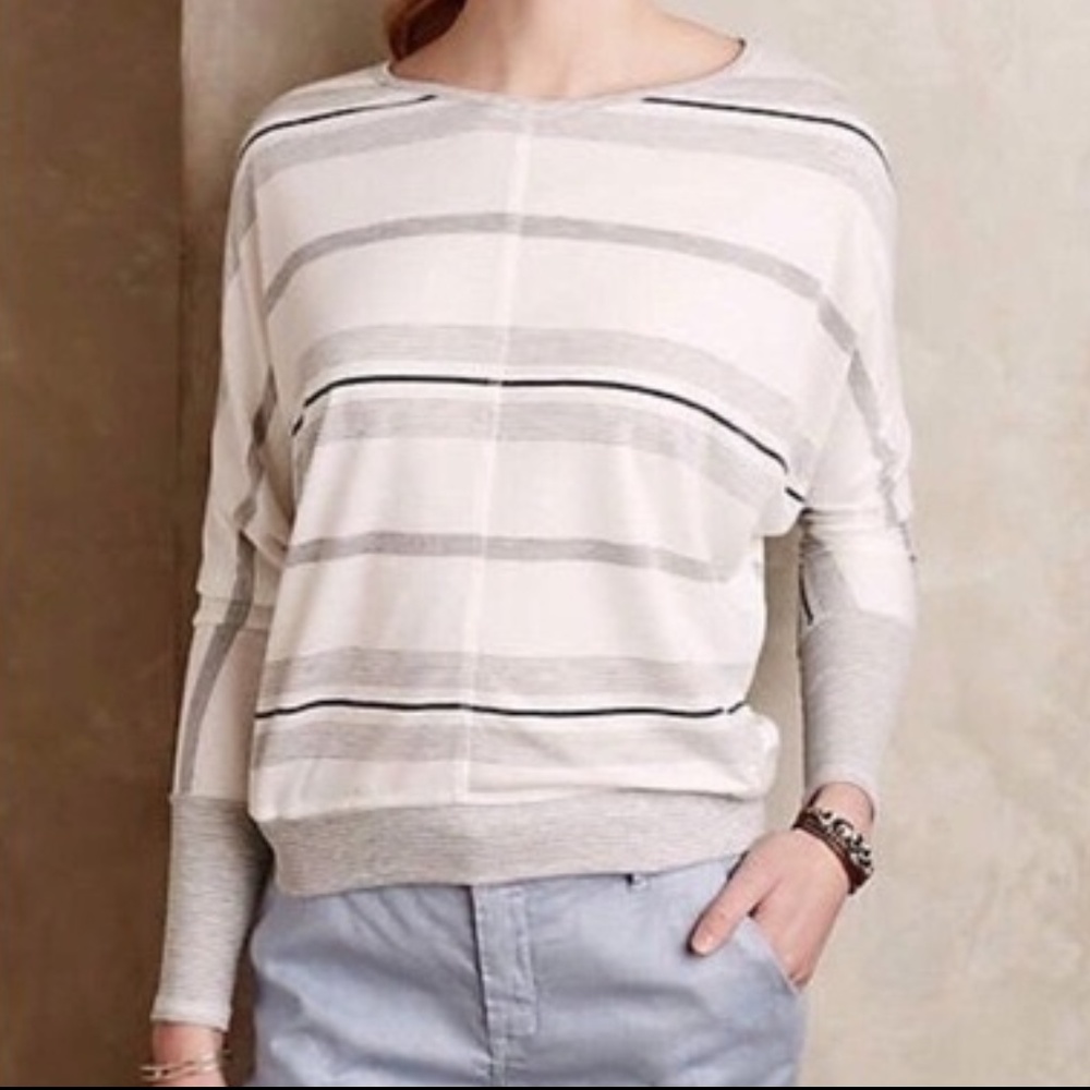 Anthropologie PUELLA striped pullover sweater, Med